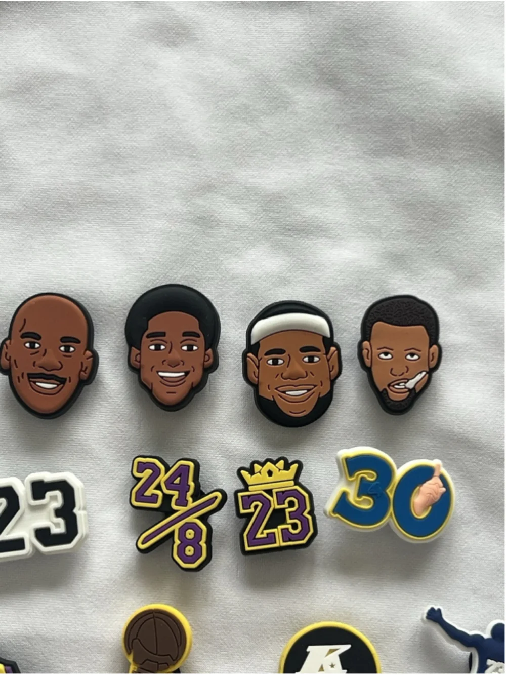 Basketball Croc Charms Lot Jordan Kobe LeBron Curry Sneaker Jibbitz